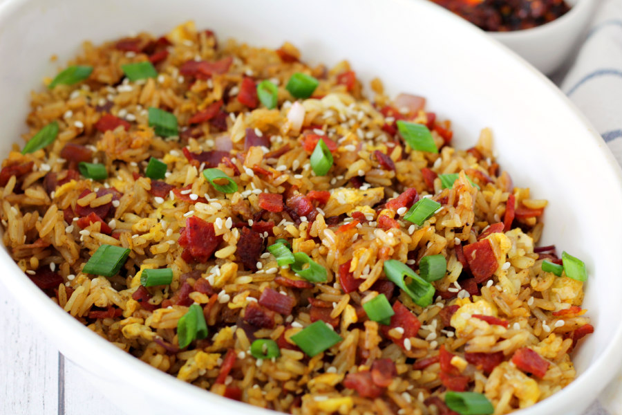 Bacon and Chorizo Fried Rice Holoka Home