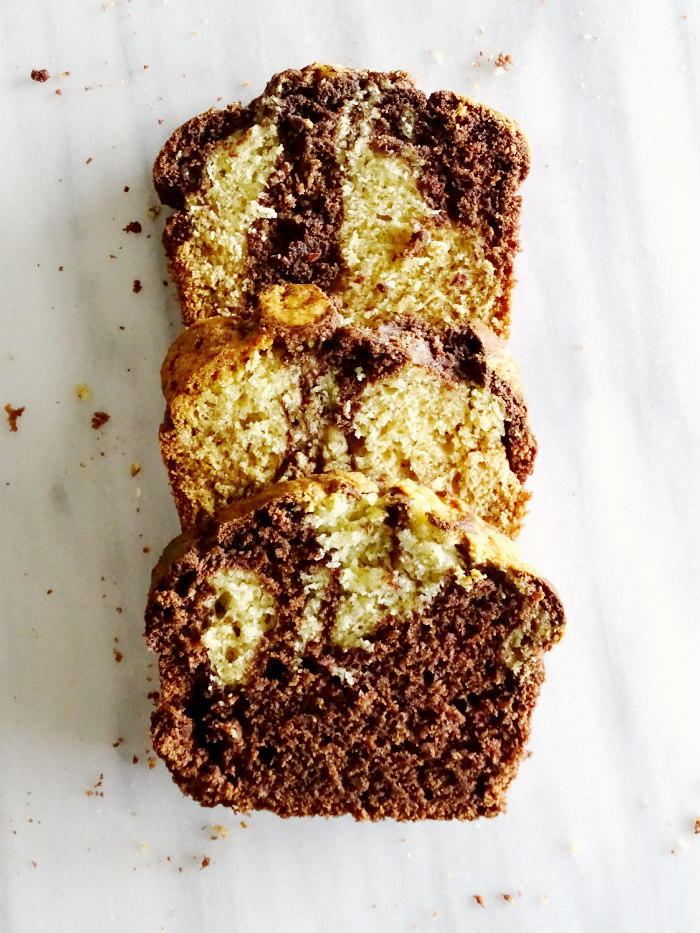 Chocolate-Banana Marble Bread
