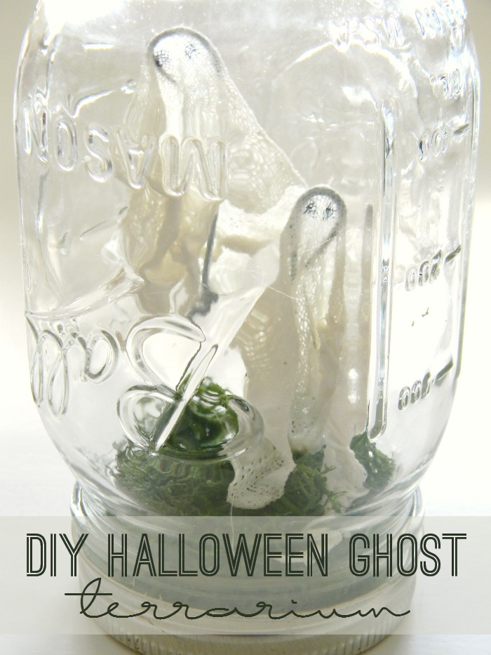 DIY Halloween Ghost Terrarium