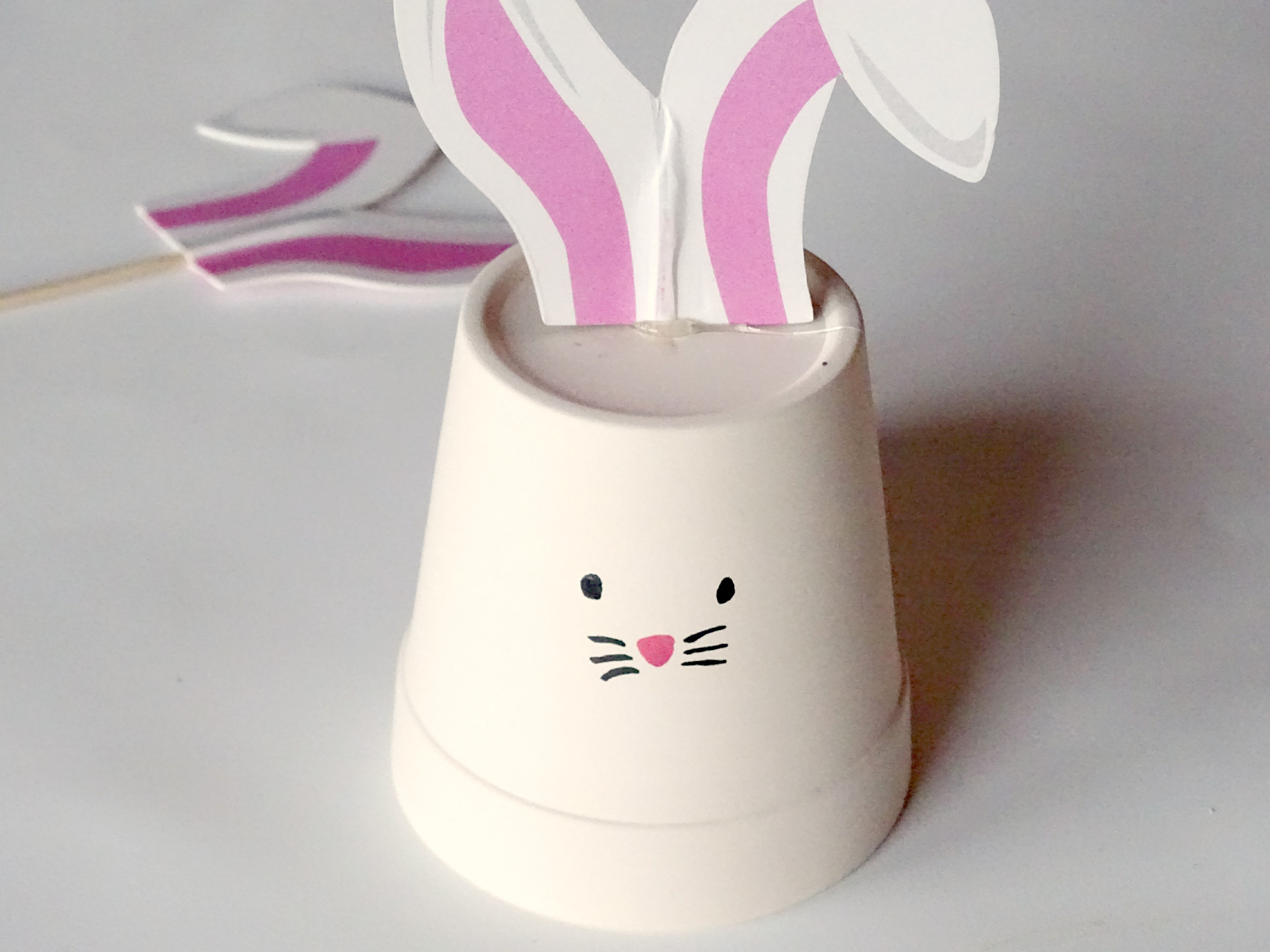 DIY Easter Bunny Flower Pot Decoration
