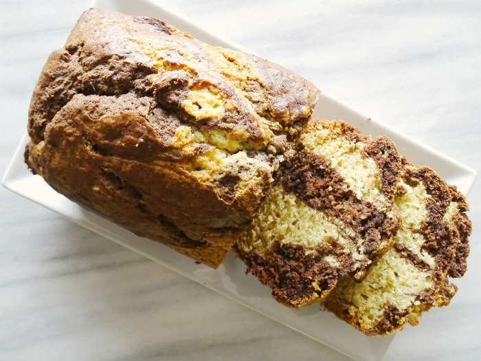 Chocolate-Banana Marble Bread