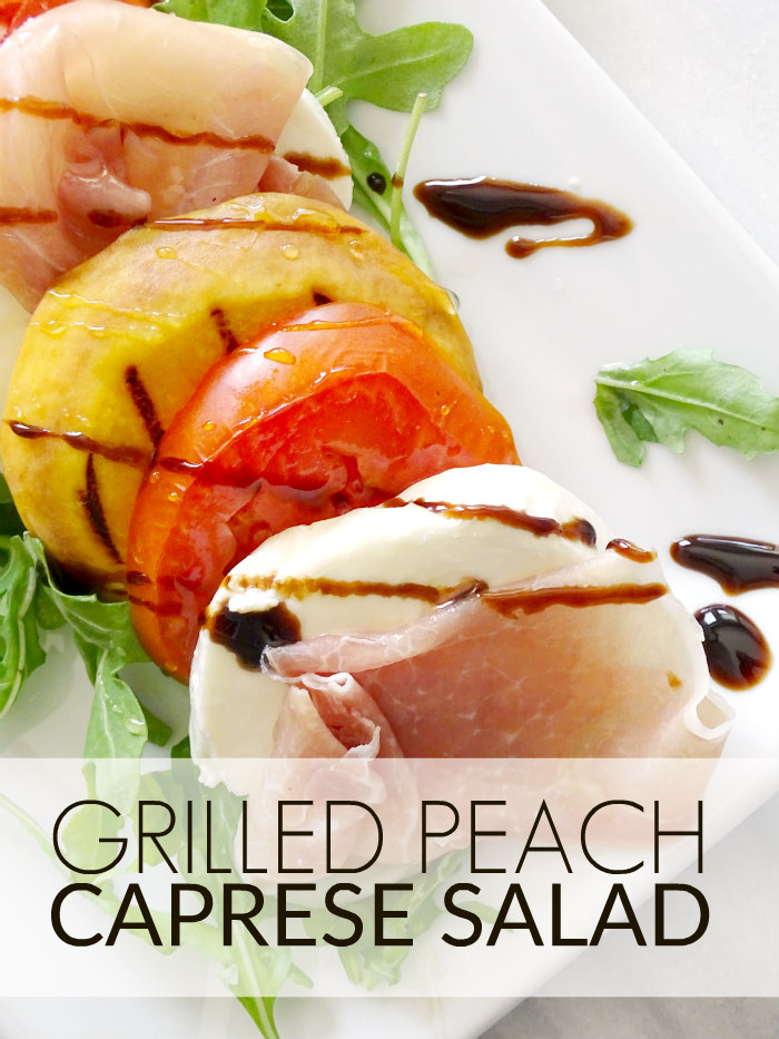 Grilled Peach Caprese Salad