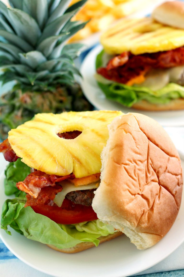 Pineapple Sriracha Burgers