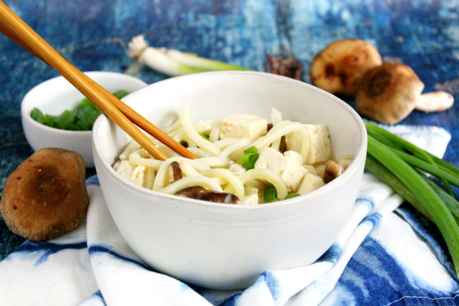 Easy Miso Soup with Udon Noodles