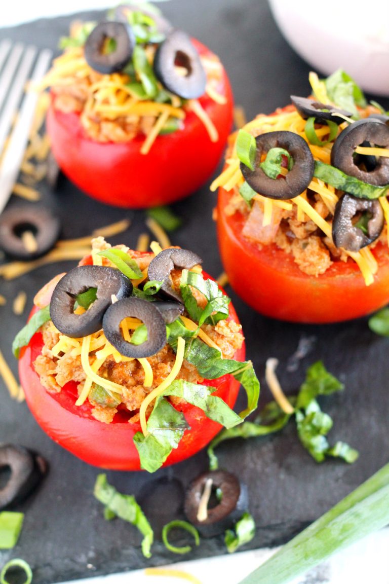 Turkey Taco Stuffed Tomatoes