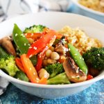 vegetable stir fry with chickpeas