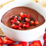 chocolate strawberry dessert hummus