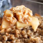 boozy whiskey apple crisp