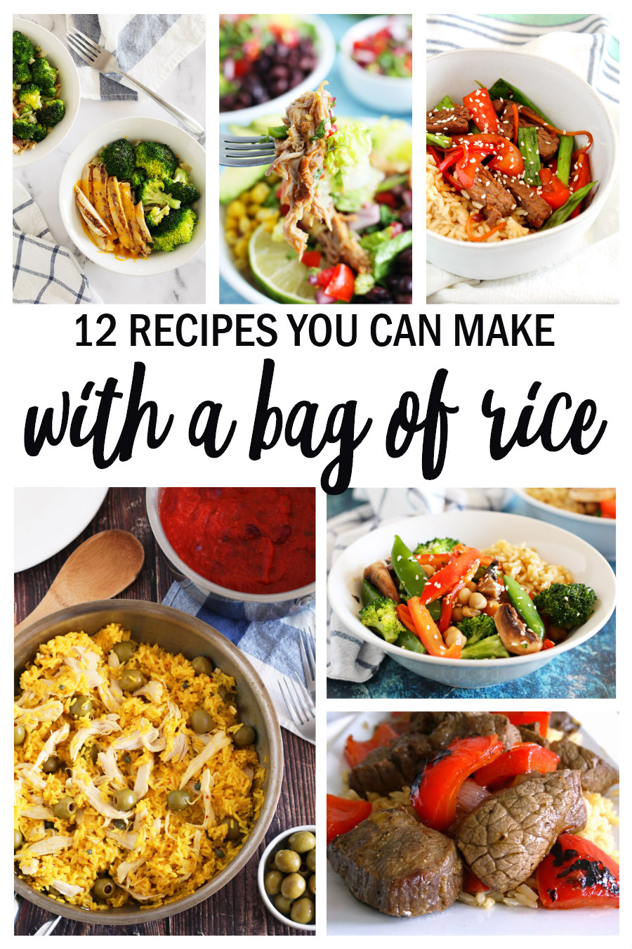 recipes you can make with a bag of rice