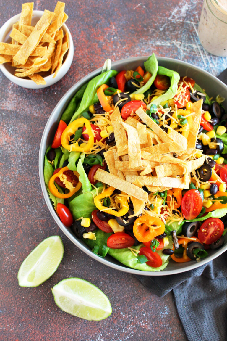 black bean taco salad