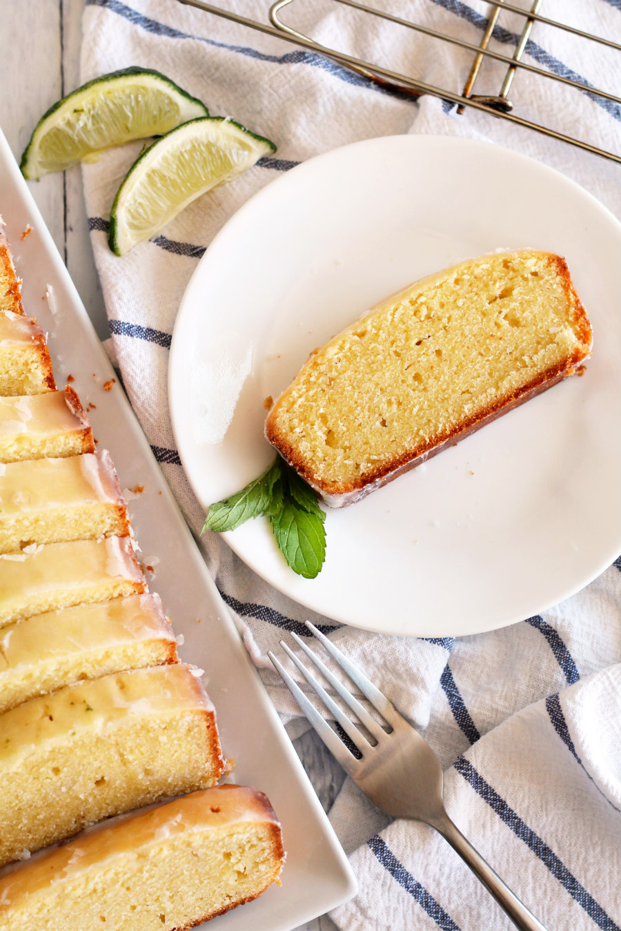 lemon lime pound cake loaf