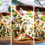 asian style kohlrabi noodle salad