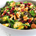 roasted brussels sprouts and kale salad