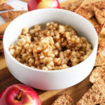 apple pie salsa with cinnamon sugar tortilla chips