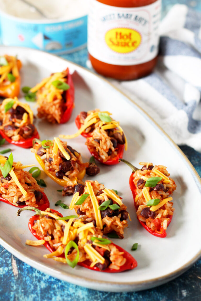 Mexican Rice Stuffed Mini Peppers