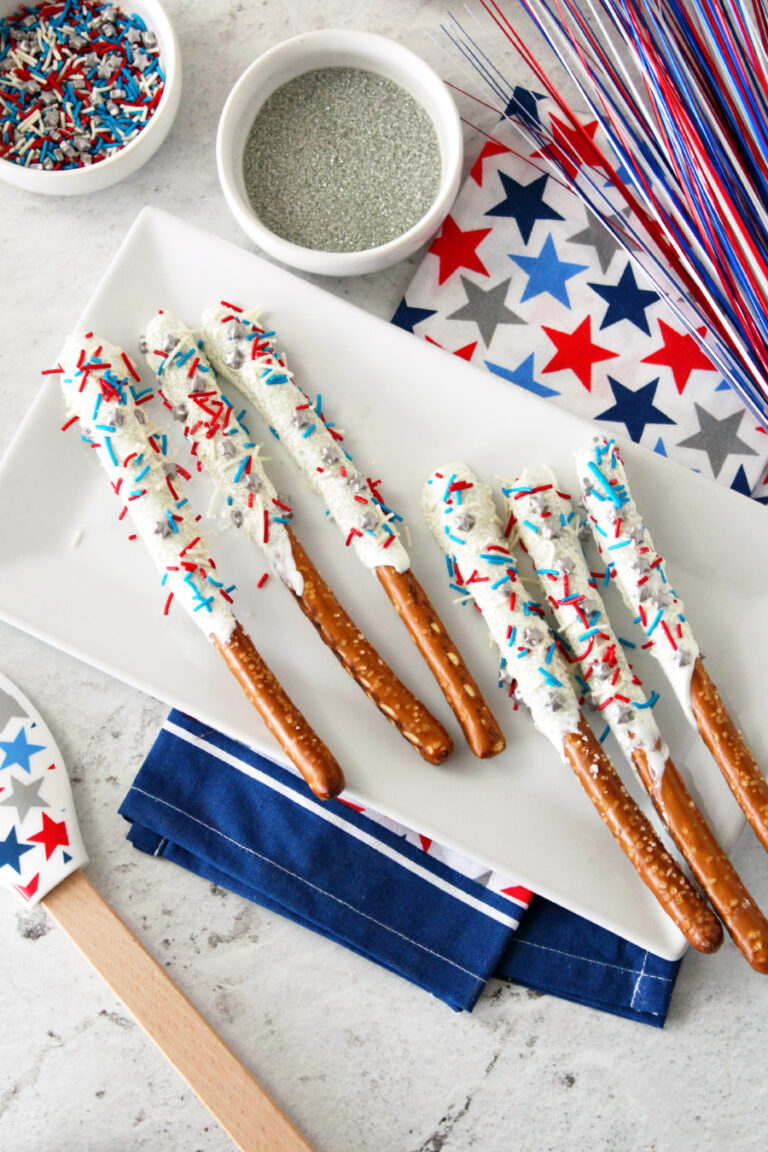 Candy Coated Pretzel Rod Sparklers