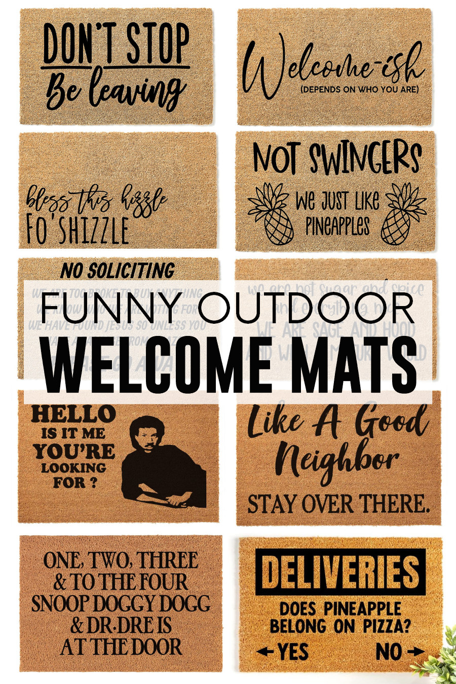 Funny Outdoor Welcome Mats Holoka Home
