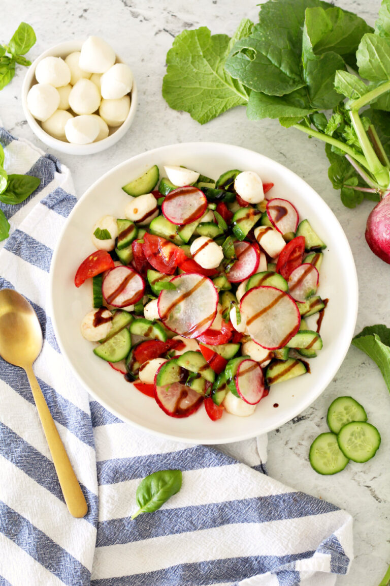 Tomato, Cucumber, and Radish Salad