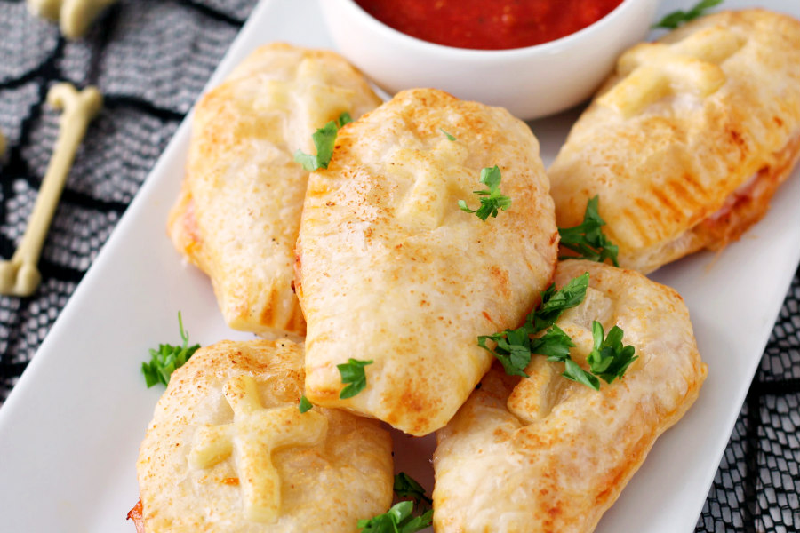 Coffin Puff Pastry Pizza Pockets